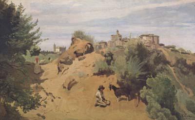 Jean Baptiste Camille  Corot Le chevrier de Genzano (mk11) Spain oil painting art